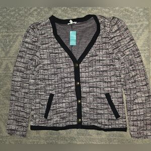 Maurices Black and White Cardigan Sweater